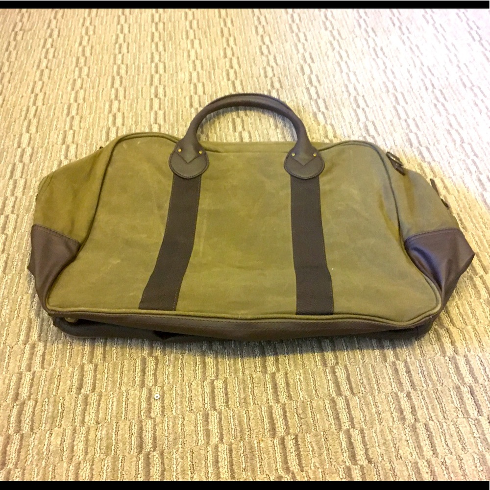 One Pocket JCrew Tan Tote Bag